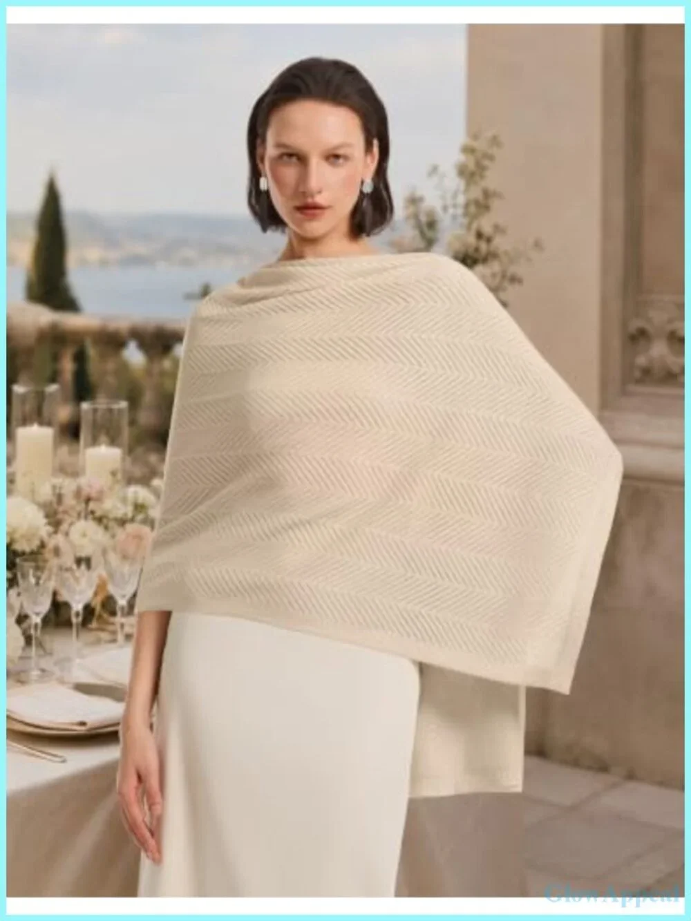 Elegant Crochet Pashmina Shawl Wrap - Large 70.9